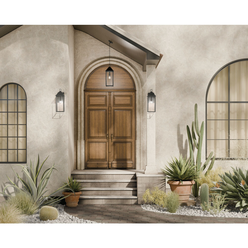 Prin 1 Light 9 inch Black Outdoor Hanging Pendant